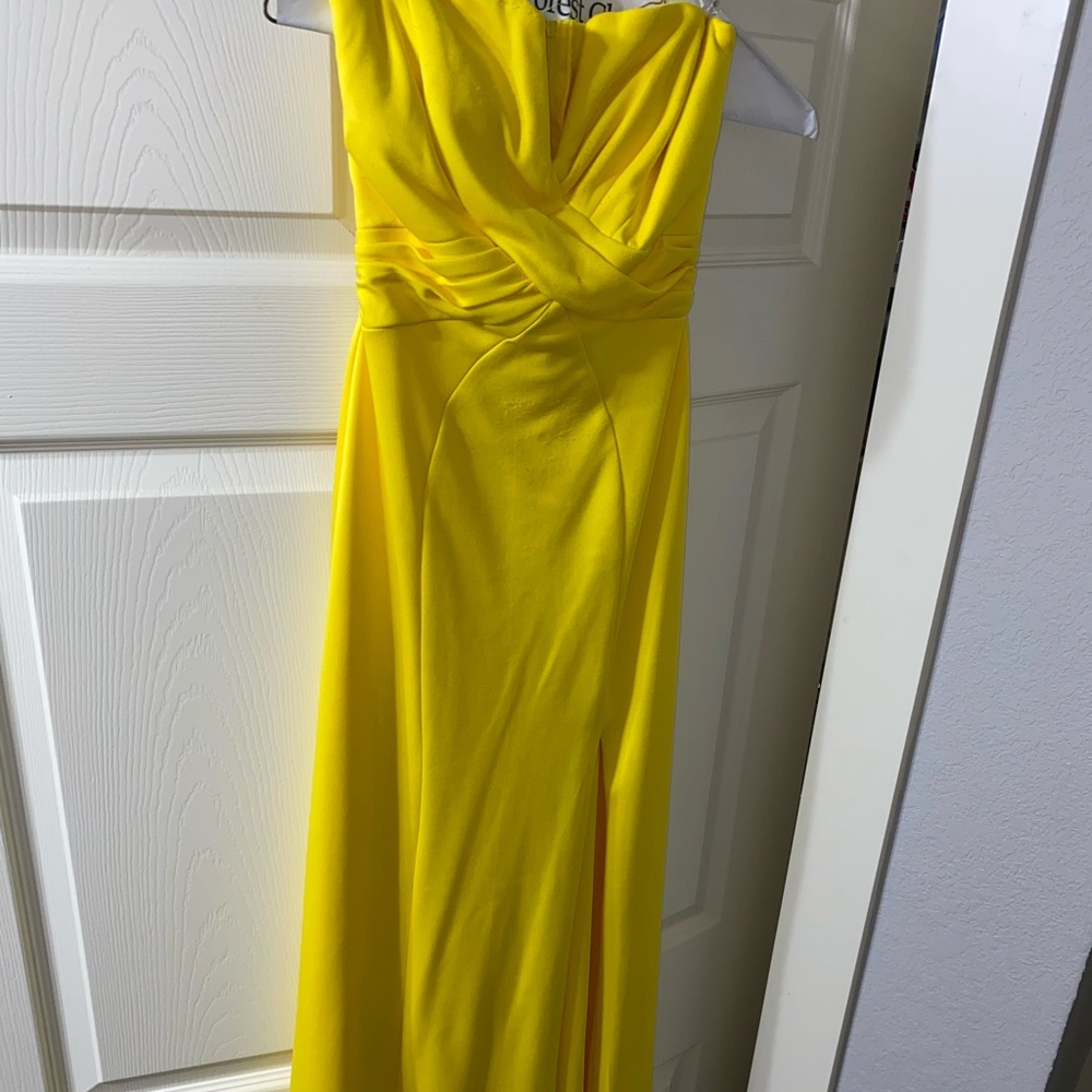 Vibrant yellow dress